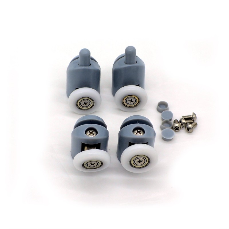 Shower Door Rollers, Set of 8 Single Shower Door Runners/Wheels/Pulleys/Guides