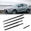 OCPTY 4PCS Car Outer Door Window Molding Trim Weatherstrip Window