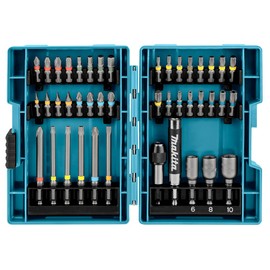 Makita (マキタ) Impact Driver Bit Socket, 43 Piece Set, Hex Shaft: 0.25 inch (6.35 mm) Shank, Case Included, B-55697 [Parallel Imported Item]