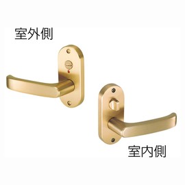 KAWAGUCHI 技研 Door Knob J Lever 小判 Seat Empty Lock DJ – 24 – K – SG BS50.8 W9 Satin Gold
