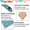 ADOGGYGO Easter Dog Bandanas 2 Pack, Triangle Reversible Bunny Carrot