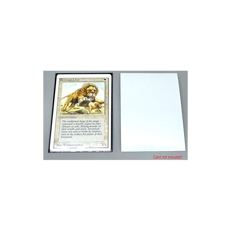 docsmagic.de 200 Premium Bi-Colour Card Sleeves Mat White/Black Standard Size