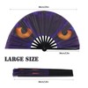 Plzoslly 2 Pack Large Folding Hand Fan for Men/Women, Large