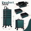 AROUS Rolling Makeup Train Case 4 in 1 Cosmetology Case