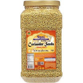 Rani Coriander (Dhania) Seeds Whole, Indian Spice 48oz (3lbs) 1.36kg Bulk PET Jar ~ All Natural | Gluten Friendly | NON-GMO | Vegan | Kosher | Indian Origin