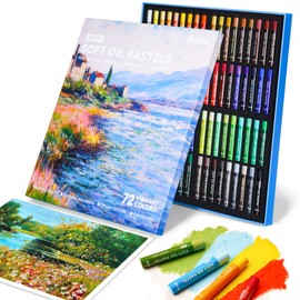 Arrtx Oil Pastels for Artists, 72 Colors Soft Oil Pastels Vibrant and Creamy, Art Pastel Crayons Art Supplies for Professional and Beginners