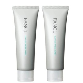 FANCL Mud Gel Face Wash, 4.2 oz (120 g) x 2 Packs, Approx. 120 Washes, Additive-Free, For Dirt Pores, Blackheads, Strawberry Nose and Sensitive Skin, Gel Face Wash