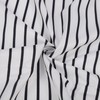 Hair Cut Cape Striped Polyester Waterproof Smooth Surface Neckline Adjustable