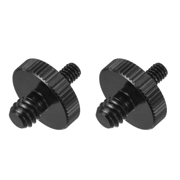 sourcing map Mic Stand Adapter Male 1/4 In to Male