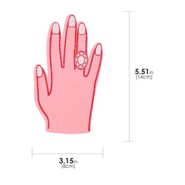 Biiange Foam Ring Finger, Mini Foam Finger, Foam Ring Finger Bachelorette Party, Bride Engagement Party, Wedding Accessories Photo Props(20Pcs)