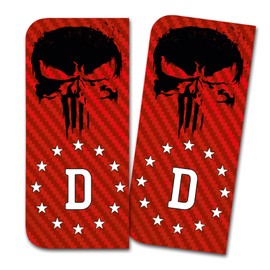 Finest Folia 2 x Stickers for Car Number Plate Perfect Fit for EU Field Design Sticker for Tuning Number Plate Car Sticker Car Wash Safe R166