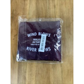 Travel NIP Travel Folding Bag Burgundy “Wind Blows River Flows”