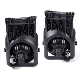 PIT66 Fog Lights, Compatible with 03-06 GMC Sierra 1500 2500 3500/07 GMC Sierra Classic(Not fit for Denali|C3 Models) Fog Lamp Assembly Left/Right Smoky Lens