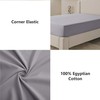 My Home Store Grey Double Fitted Sheet - Cotton Bed