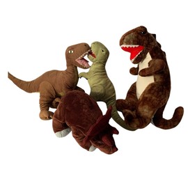 Weighted stuffed animal, Large Dinosaurs, with 3-5 lbs, large washable plush buddy, dino, Tyrontosaurus, Triceratops