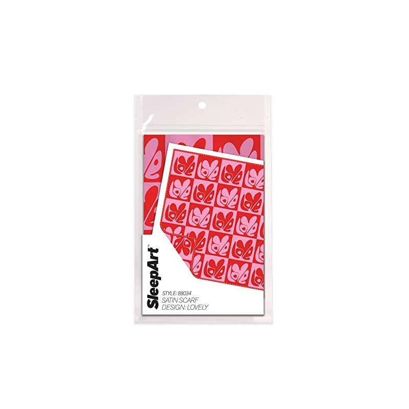 Stay On Satin Large Scarf -Black (Lovely)