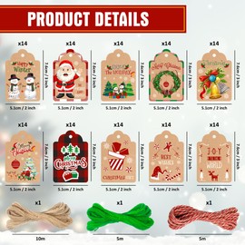 Christmas Gift Tags (Brown Tags)