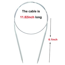 Mdoker Aluminum Circular Knitting Needle Size 4 24 Inch Circular Knitting Needles for Handmade Knitting DIY and Any Weaven Yarn Projects(US Size 4,3.5mm)