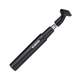 Rechargeable Beard and Nose Hair Trimmer Lightweight Portable Black Hair Remover for Eyebrows Facial Grooming Quiet Operation for Men and Women