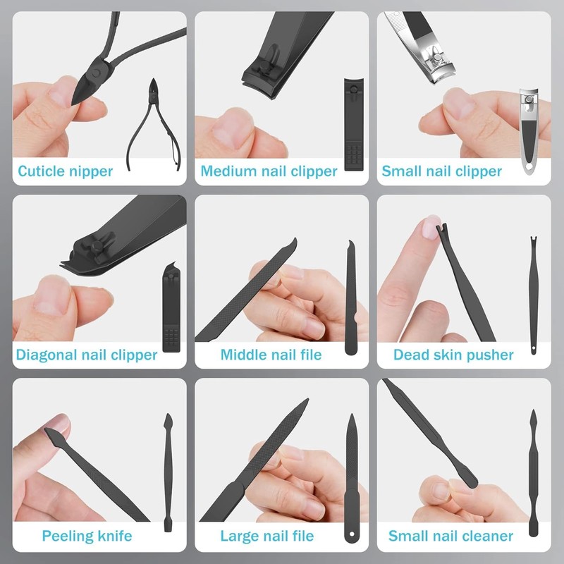 Professional Manicure Pedicure Set,Nail Clipper Kit, Nail Clippers Set, Nail