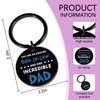 QUIHUD Son In Law Christmas Gifts Birthday Christmas Keychain Son