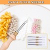 Punch Neddle Kit with Storage Box,Adjustable Punch Needle Tool with1.6mm/2mm/2.5mm/3.5mm/5mm