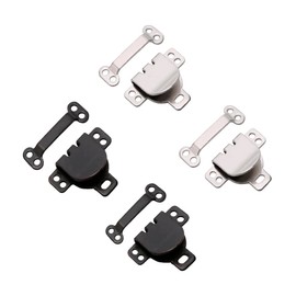 Lakesstory Metal Hooks & Eyes Sewing Hooks and Eyes Closure Assorted for Bra Trousers Skirt Dress and Sewing DIY Craft - 4 Sets in a Pack - 2 Black Set and 2 Nickel Sets