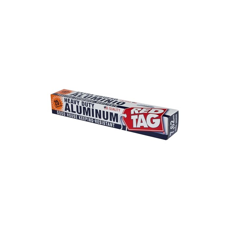 Red Tag papel aluminio Heavy Duty extra grueso de 7.62m