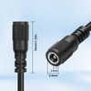 MEIRIYFA 5Pack DC 5.5mm x 2.5mm Female Plug to Bare