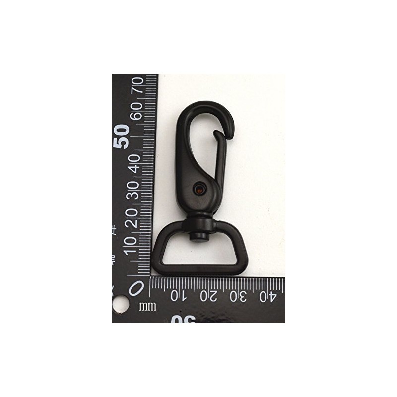 Wuuycoky Black 1" Inner Diameter D Ring Medium Hook Lobster