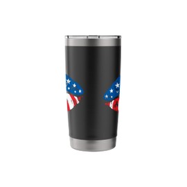 American Flag Lips - Independence Day 4th of July Party Stainless Steel Insulated Tumbler