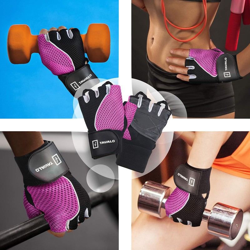 TAVIALO Fitness Gloves for Women Training Gloves Size S (13-16cm)