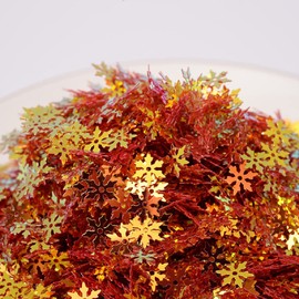 2000 Pieces Snowflakes Party Glitter PVC Confetti for Christmas Table Confetti Glitter for Winter Snowfield Wonderland Xmas Party Supplies DIY Craft Projects Party Decorations