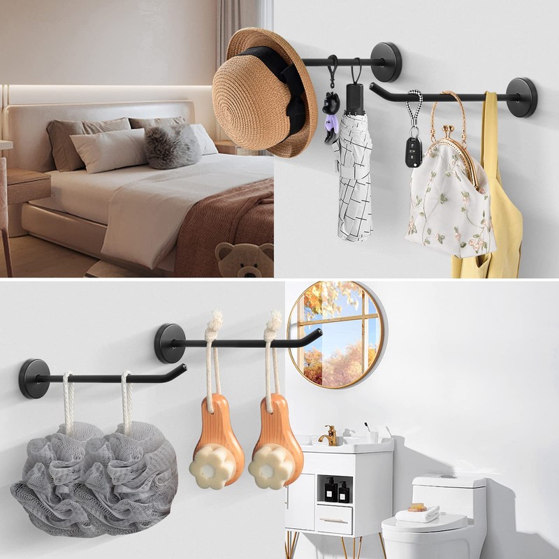 NearMoon Coat Hooks, Wall Mount Hooks for Hanging Hat Hurse
