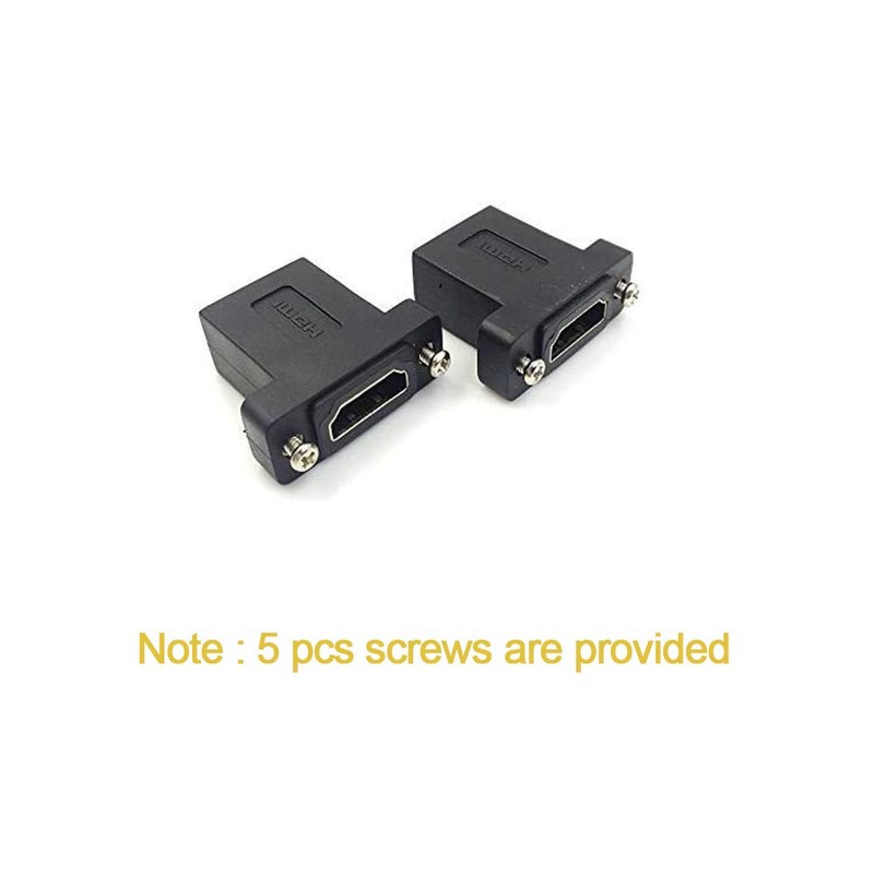 Poyiccot HDMI Coupler Adapter Connector, (2-Pack) Golden Plated HDMI Female