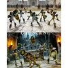 MIKILOWUHA T13 Skeleton Action Figures 6 Pack, Gold & Silver