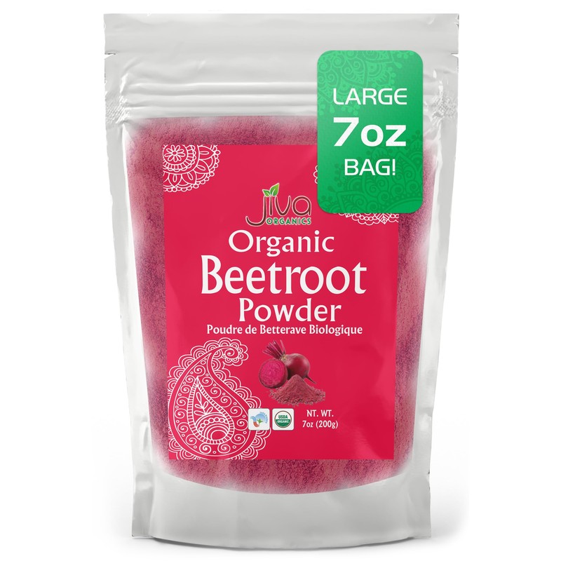 Jiva Organics Beet Root Powder 7 Oz Bag - for