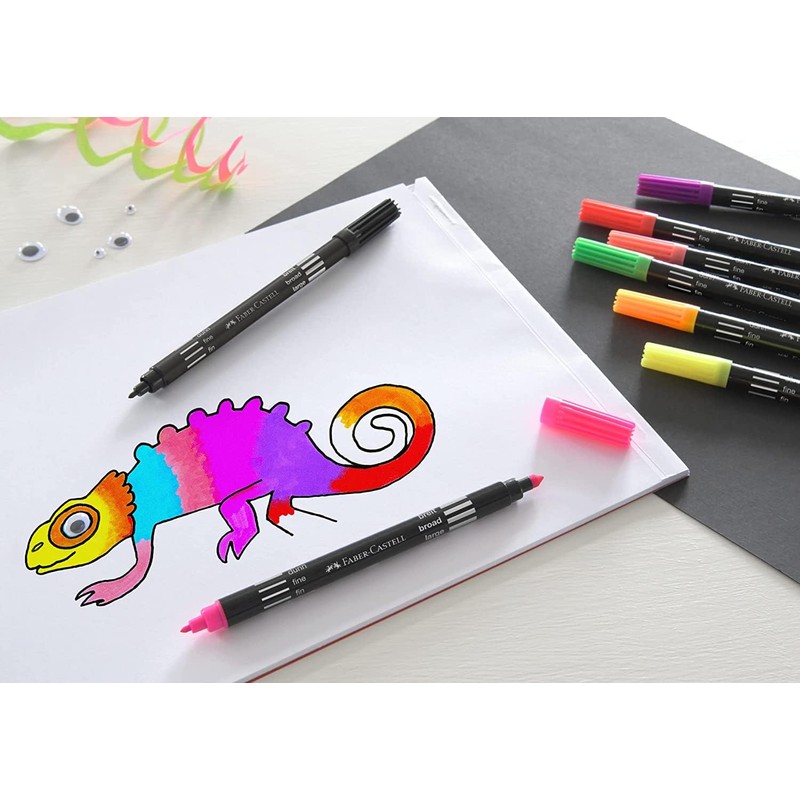 Faber-Castell 151140 Felt Tip Pens Set with 40 Double Fibre