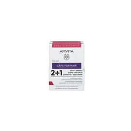 Apivita 2+1 FREE Apivita Caps For Hair Hippophae Zinc & Biotin, 3x30Caps