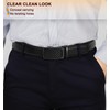 KEMISANT Men's Leather Belt Ratchet Automatic Buckle for Men Business