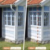 OAK LEAF Rain Chain Set, 8.5ft Copper Plated Rain Chain