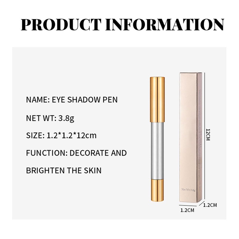 Champagne Gold Eyeshadow Stick, Smooth Shimmer Cream Eye Shadow, Metallic