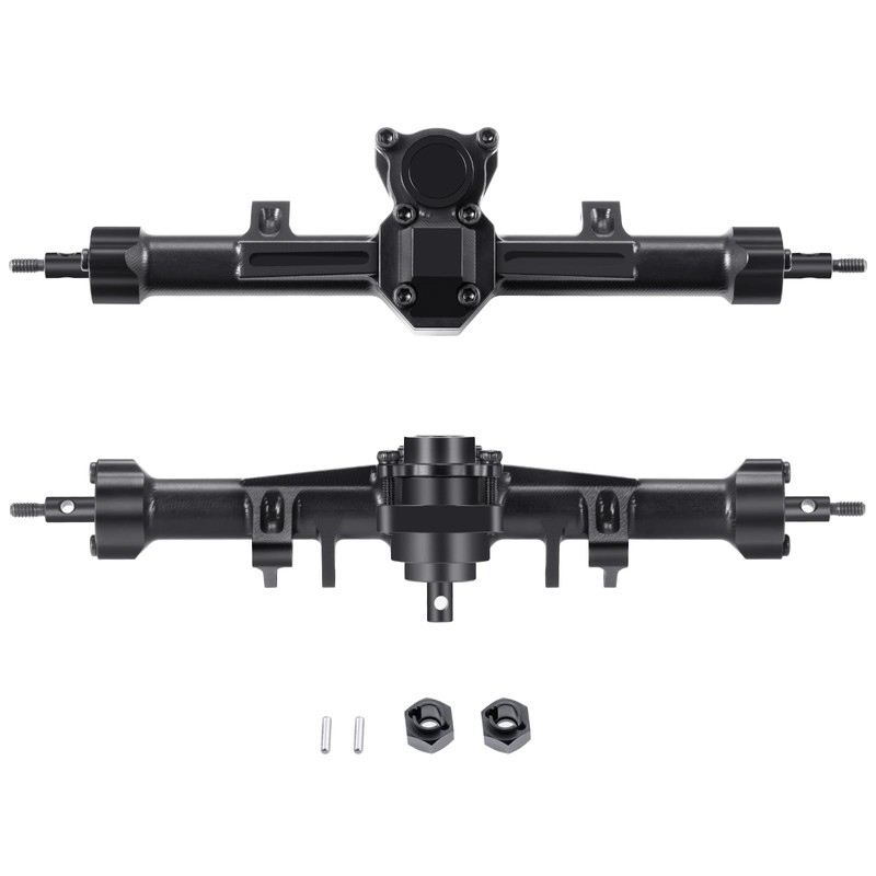 RCLIONS Aluminum Front&Rear Axles Complete Set for Axial SCX24 Deadbolt