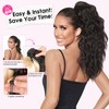 RONTAYA Ponytail Extension, Copper Red Claw Clip Ponytail Extensions for