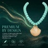 BERYOHZ Beaded Charm Pendant Necklace for Women Seashell Boho Starfish