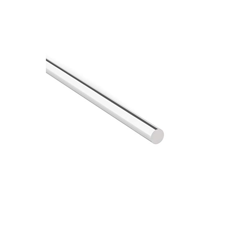 sourcing map Acrylic Round Rod,Clear,1/4 inch Diameter 10inch(247mm) Length,Solid Plastic