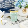 I00000 60PCS Gold Plastic Cups,10 oz Clear Plastic Cups with
