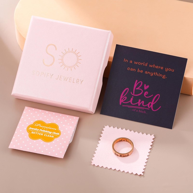 SOPIFY Be Kind of a Bich Ring Be Kind Ring