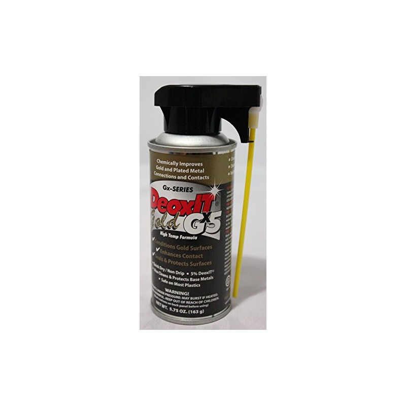 DeoxIT Gold Gx5 5% solution, 163g can with Perfect Straw,