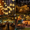 Realky Solar Garden Lights Outdoor, 43.3Ft 60LED Solar String Lights,